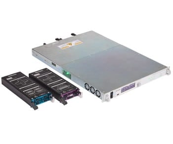 MP5000 mainframe with SMU and PSU modules on the left angled right