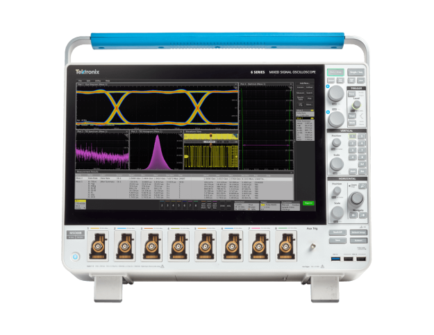 6 Series B mixed signal oscilloscope displaying jitter