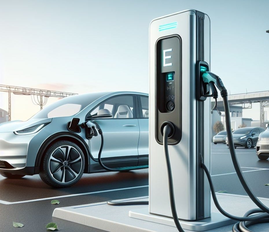 A car charging station (EVSE)