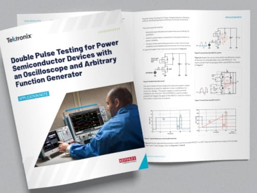 Double Pulse Testing for Power Semiconductor Devices with an Oscilloscope and Arbitrary Function Generator