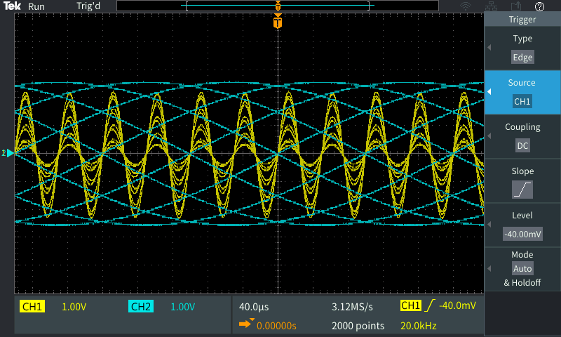 Getting a stable display on an AM signal can be difficult Fig0820AM20signal